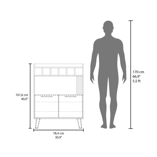 Bar Cabinet ¨C Wine Storage & Display, Wengue