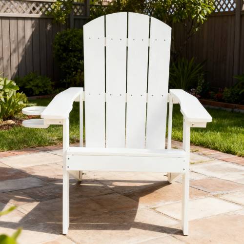 Lounge chair, suitable for all seasons: Outdoor lounge chair, made of sturdy HIPS material, equipped with 304 stainless steel accessories.