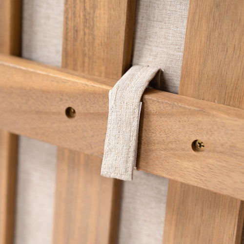 Mallorca Acacia Wood Club Chair With Seat Cushion, Set of 1