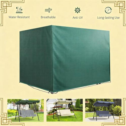 Outdoor Swing Chair Waterproof Cover,3-Seater Patio Swing Cover