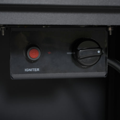 30inch Square Steel Fire Pit Table, in Black,40000BTU