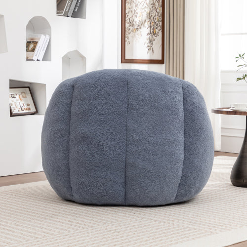 Tufted Faux-Fur Memory-Foam Bean Bag Chair for Dorm, Apartment & Living Room