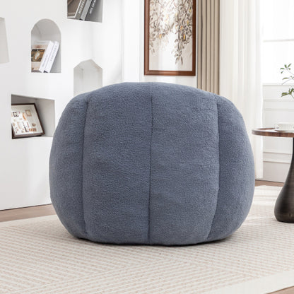 Tufted Faux-Fur Memory-Foam Bean Bag Chair for Dorm, Apartment & Living Room