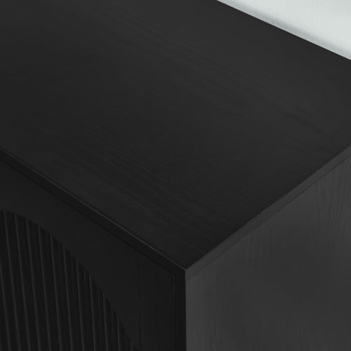 Modern 64 inch TV Stand with Magnetic Doors and Adjustable Storage