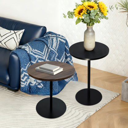 2-Piece Nesting Round Tables, Concentric Circle Top