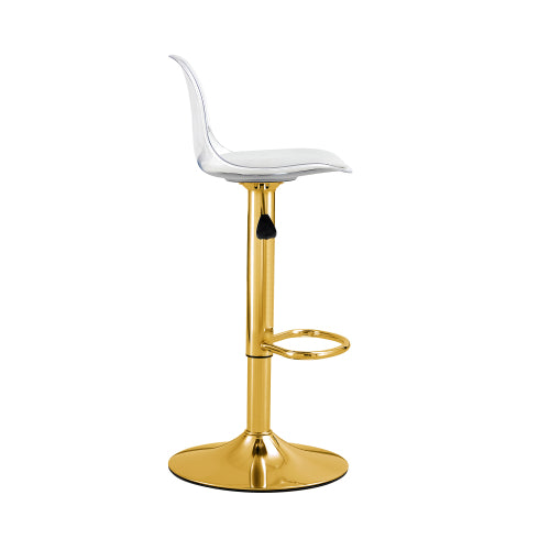 Modern minimalist bar chairs and bar stools. Can rotate 360 ¡ã and adjust lifting. PET backrest and PU seats. Set of 2. Suitable for bars, restaurants, and front desk cashiers.