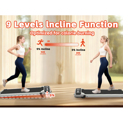 Walking Pad 300 lb Capacity, Desk Treadmill for Home Office, Protable Treadmill Under Desk, Walking Treadmills for Home,0.6 to 3.8 mph Portable Treadmill