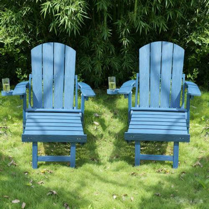 2-Piece All-Season Outdoor Lounge Chairs For Patio Leisure & Garden Relaxation Moments