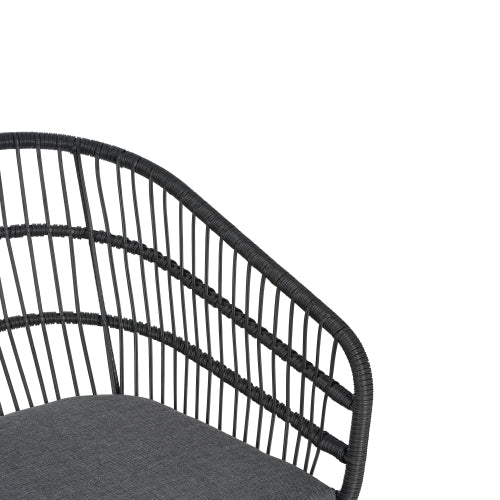 TERRY CHAIR,2PCS with 2 Cushions,Gray