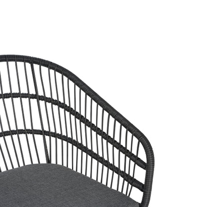 TERRY CHAIR,2PCS with 2 Cushions,Gray