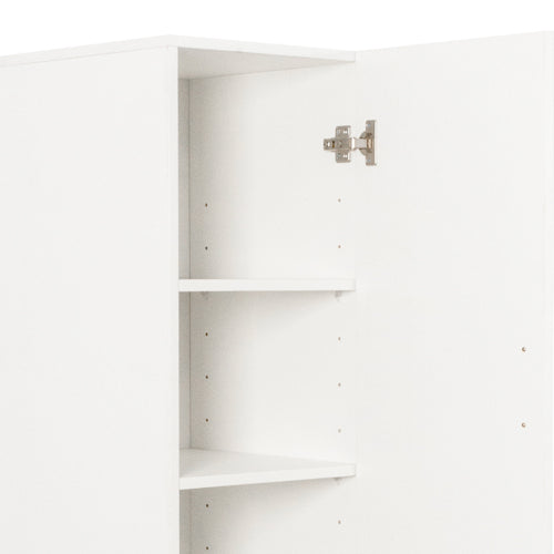 Kitchen Pantry Tall Cabinet with Pull-Out Multi-Tier Storage Shelf