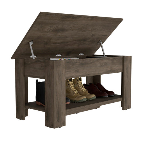 Bench, Liftable Top And Lower Panel