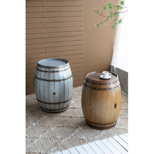 22.5x22.5x26" Drum Side Table