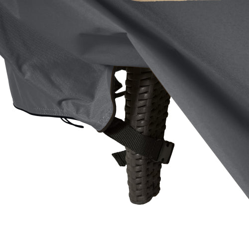 Shield Outdoor Slope Chaise Lounge Cover, Dark Gray