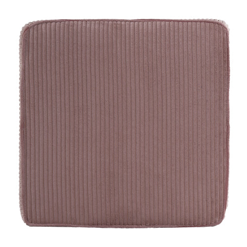 Upholstered Square Ottoman,Pink