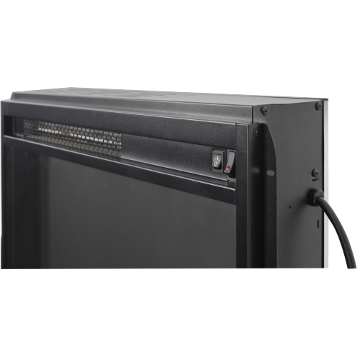 23 inch electric fireplace insert heater with log set & realistic flame, overheating protection without control