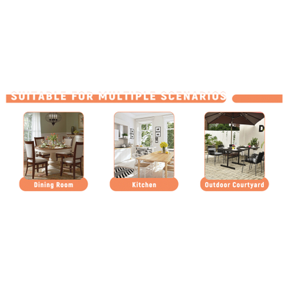 71-Inch Modern Two-Tone Dining Table with Storage Shelf for 6-8
