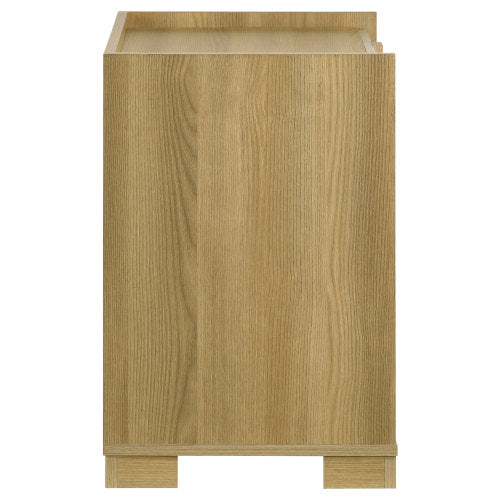 Natural Wood 2-Drawer Nightstand