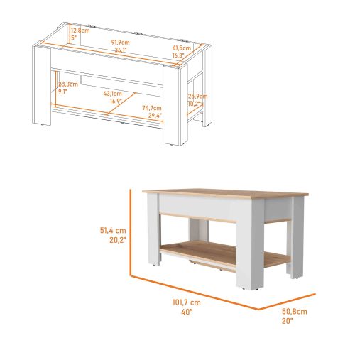 Bench, Liftable Top And Lower Panel