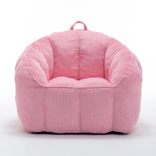 Large Corduroy Adult Bean-Bag Sofa Chair w/Armrests Filler-Included 39.4 inch x33.5 inch x31.5 inch  for Bedroom Living-Room Game-Room