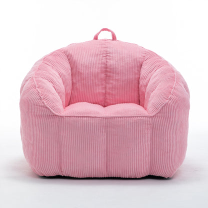 Large Corduroy Adult Bean-Bag Sofa Chair w/Armrests Filler-Included 39.4 inch x33.5 inch x31.5 inch  for Bedroom Living-Room Game-Room