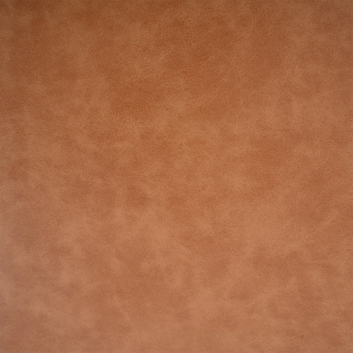 Tan PU Leather Square Ottoman with Foam Cushion and Modern Design