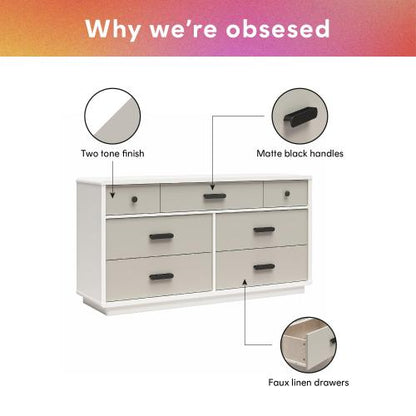 7-Drawer Wide Dresser