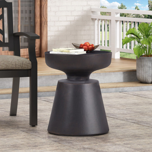Outdoor LightWeight Concrete Side Table