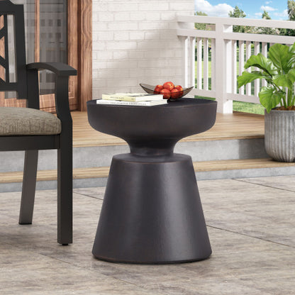 Outdoor LightWeight Concrete Side Table