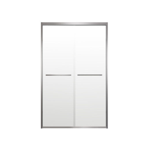 44-48"x76" Aluminum Frame Double Sliding Shower Door,Bypass Bathroom Sliding Door with Premium 1/4" (6mm) Clear Tempered Glass, Chrome Hardware Sliding Glass Shower Enclosure,Chrome Finished