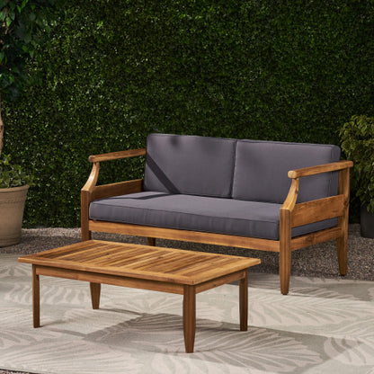 ASTON Outdoor 4 Seater Chat Set with Cushions_LOVESEAT & COFFEE TABLE &CLUB CHAIR