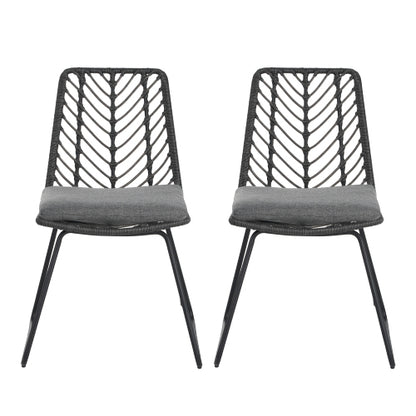 DEJA CHAIR,2PCS with 2 Cushions,Gray