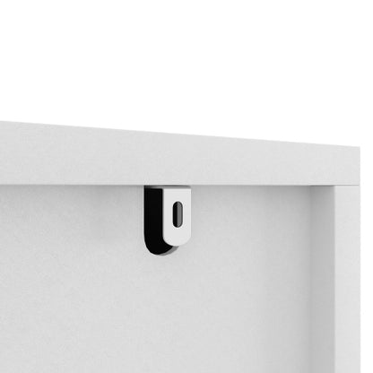White 9 Drawer Dresser, 63" Large Deep Chest of Drawers, Wooden Dresser Storage Cabinet with 9 Drawers for Bedroom, Long Dressers for Living Room, Hallway, Drawer panel with wavy patterns