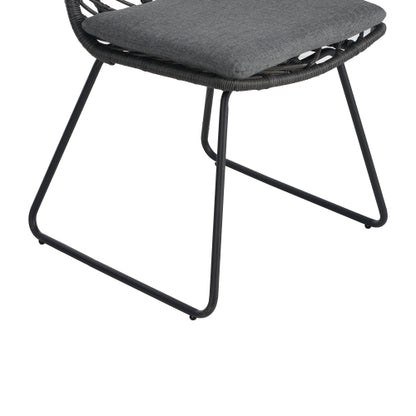 DEJA CHAIR,2PCS with 2 Cushions,Gray