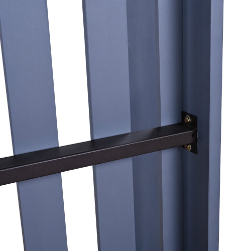 Twin Size Porch Swing Bed Seating Group, Patio Acacia Wood Swing Frame with Hemp Ropes for Garden, Backyard, Gray