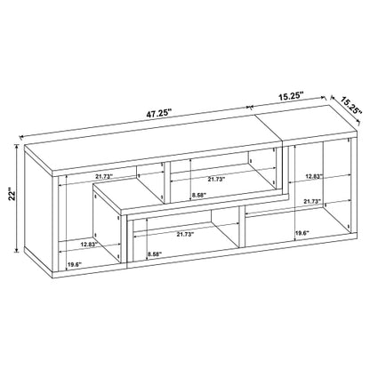 White Multi-purpose Convertible Bookcase L-Shaped Combined Storage TV Cabinet