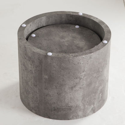 Set of 2 Faux Concrete Nesting Coffee Tables