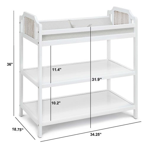 Changing Table White/Graystone