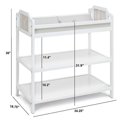 Changing Table White/Graystone