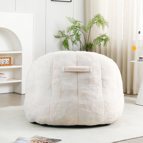 Armrest High-Density Foam Bean Bag Chair for Adults, Removable Cover