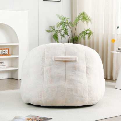 Armrest High-Density Foam Bean Bag Chair for Adults, Removable Cover