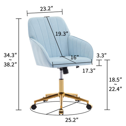 Adjustable Office Chair, Home Bedroom, Ergonomic Swivel Chair, Backrest Seat, Comfortable for Long Sitting