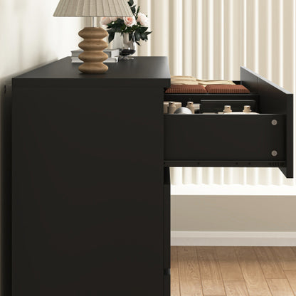 8 Drawers Dresser for Bedroom, Wood Bedroom Dresser Modern Drawer Chest, 8 Chest of Drawer, Tall Dresser for Closet, Dressers Organizer for Living Room, Closet,Black