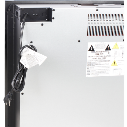 33 inch Infrared Electric Fireplace Insert, Touch Panel Home Decor Heater,Smokeless Firebox .With fixed Trim Kit .With Crackling Sound