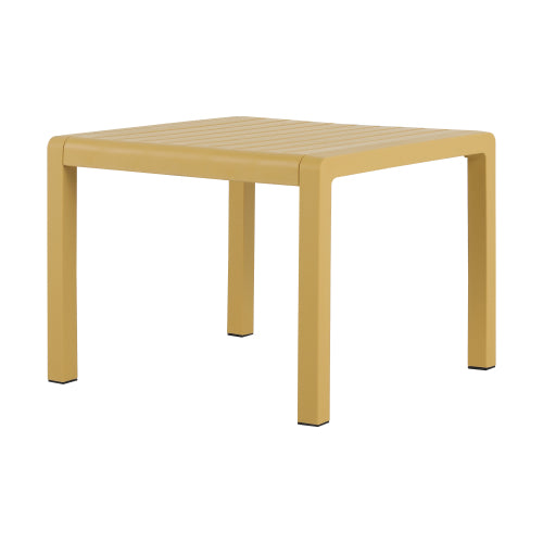 Holiday - 2-Piece PP Single-Seater Chairs + Coffee Table Set – Indoor/Outdoor Multi-Purpose Furniture for Living Room, Balcony, Beach (No Assembly Chairs, Easy Setup Table) – Polypropylene, Yellow