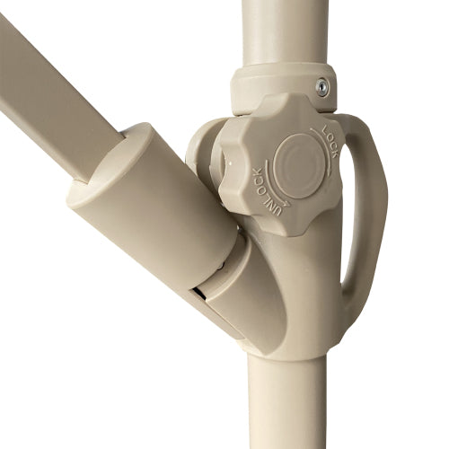 without Plastic base -10ft Offset Patio Umbrella