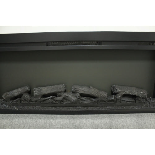 44 inch wall recessed electric fireplace with remote and Imitation Flame , LED light heater