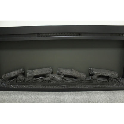 44 inch wall recessed electric fireplace with remote and Imitation Flame , LED light heater