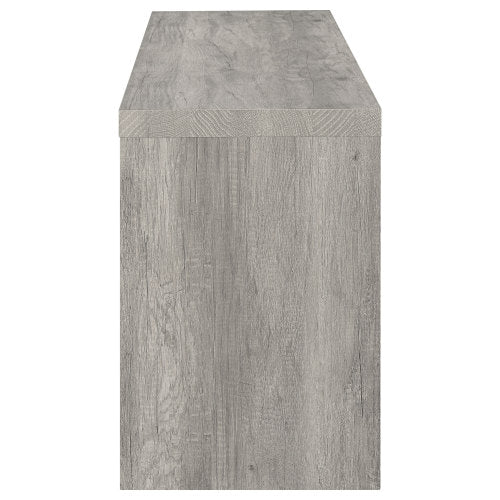 Weathered Grey Driftwood 59 Inch 2-Drawer Rustic TV Stand