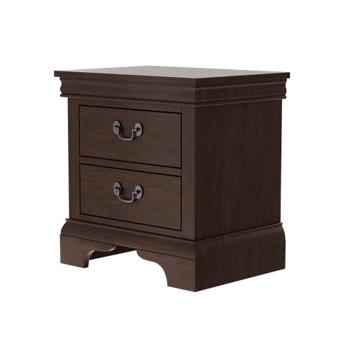 Classic 2-Drawer Solid Wood Nightstand